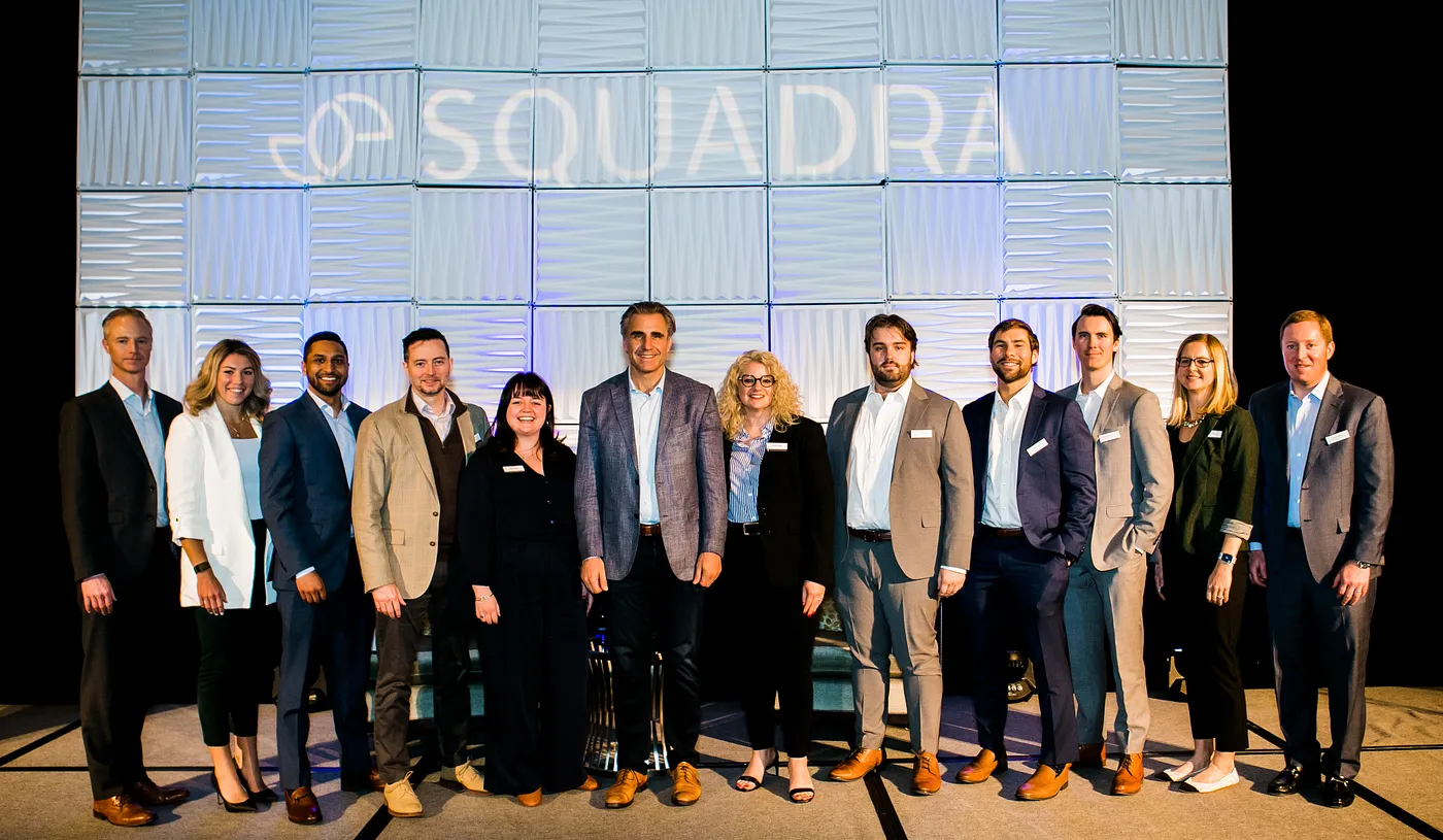 Squadra team members at their annual investor conference.